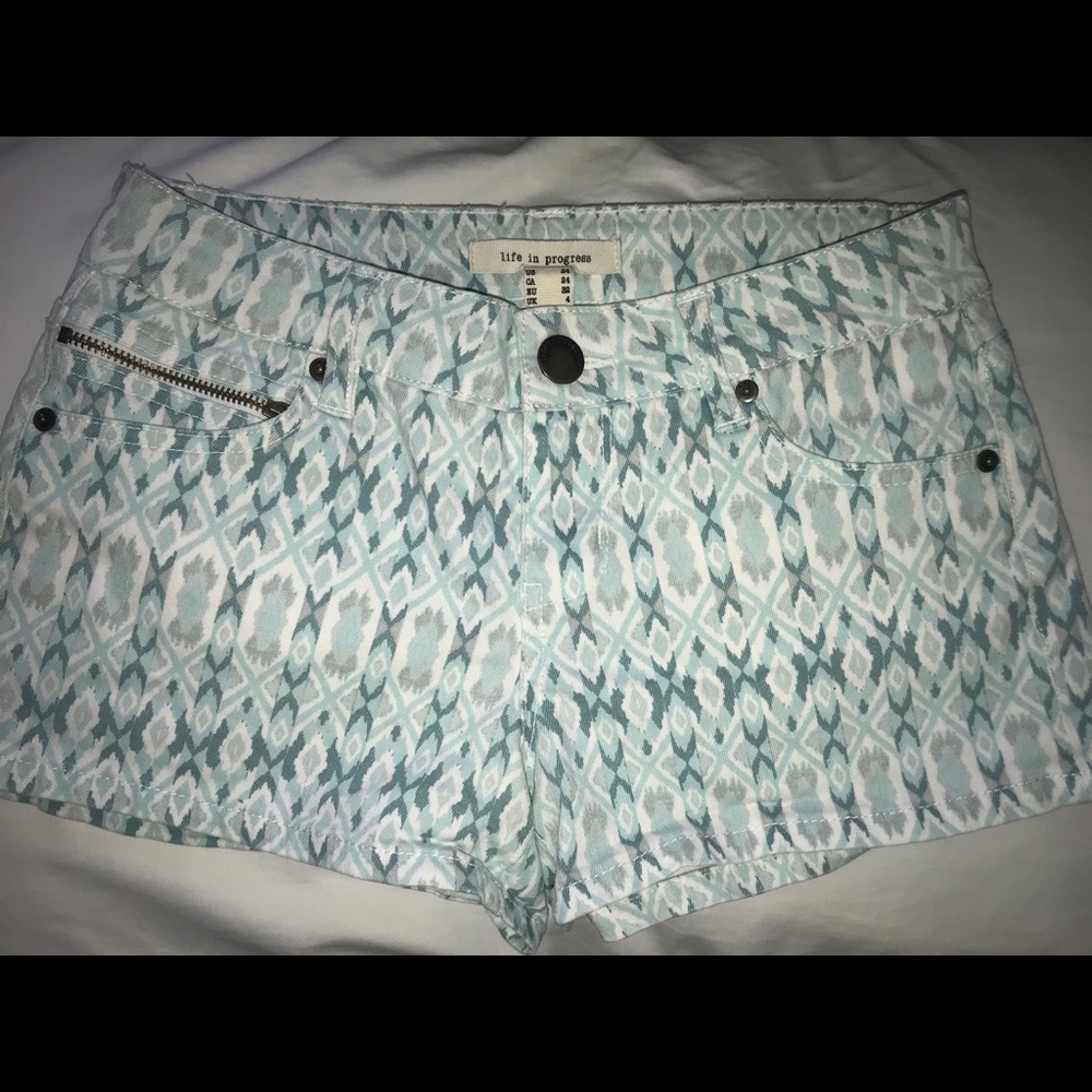 forever 21 patterned shorts